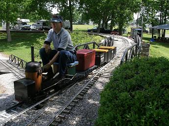 A small locomotive - 'The Crab' - The first locomotive out of the Neidrauer Shops